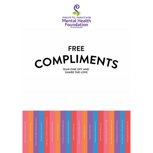 Compliments poster white